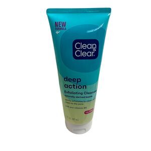 Clean & Clear Deep Action Exfoliating Cleanser Oil Free 7 oz